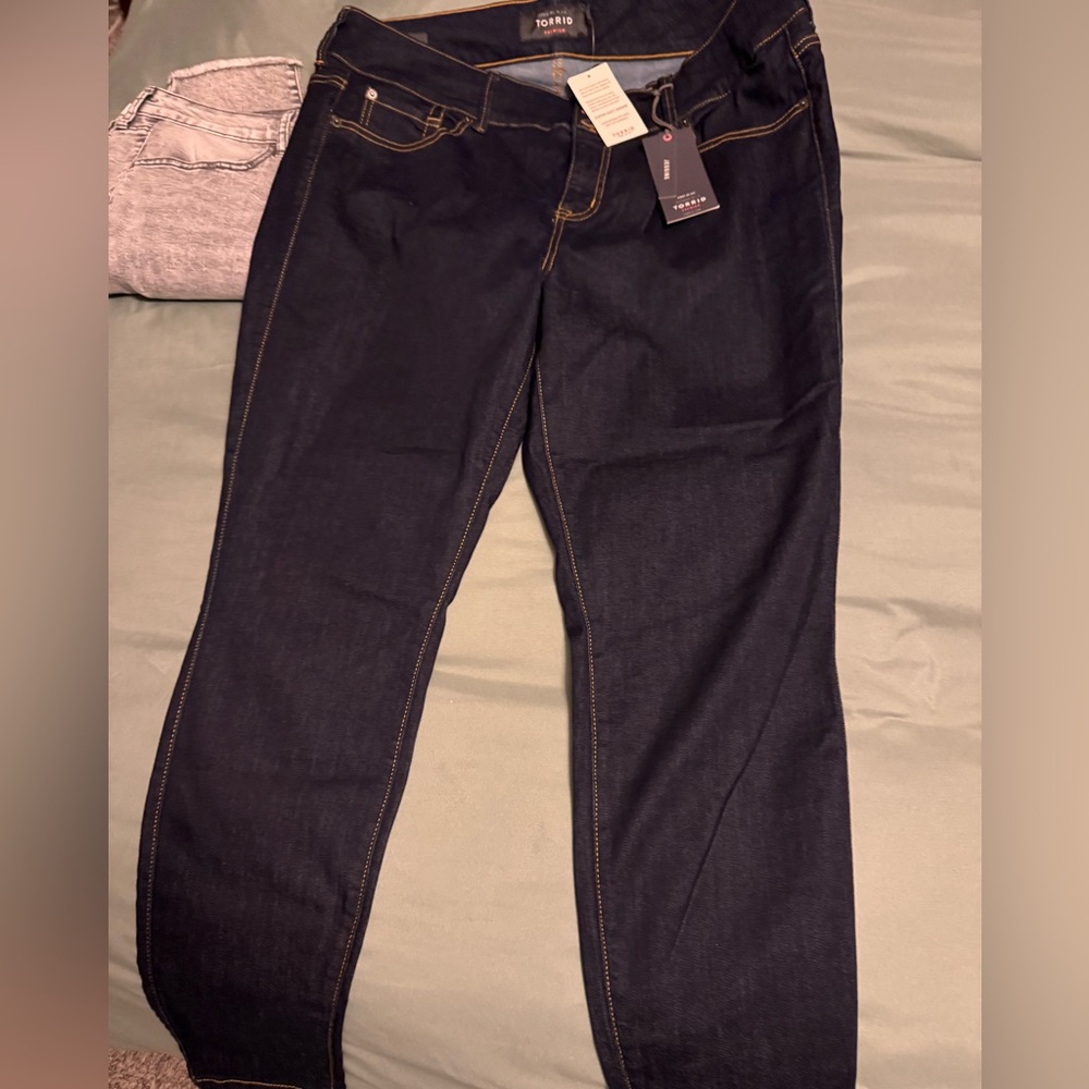 Torrid Dark Indigo Straight Leg Jeans